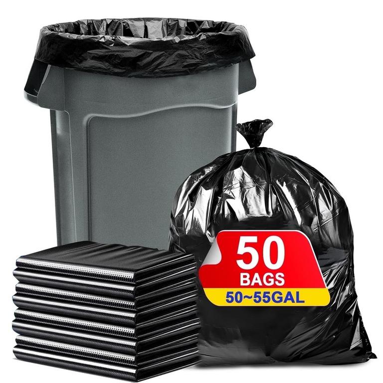 LAMOSI 50-55 GAL TRASH BAGS 50PK