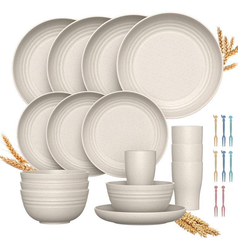 GPED WHEAT STRAW DINNERWARE SET