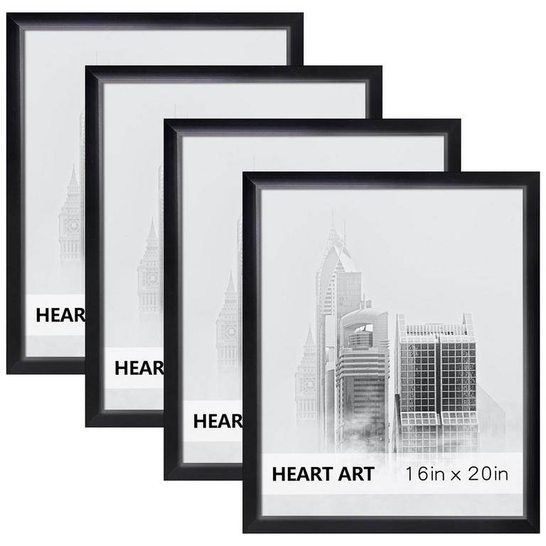HEART ART 16INX20IN FRAMES 4PK