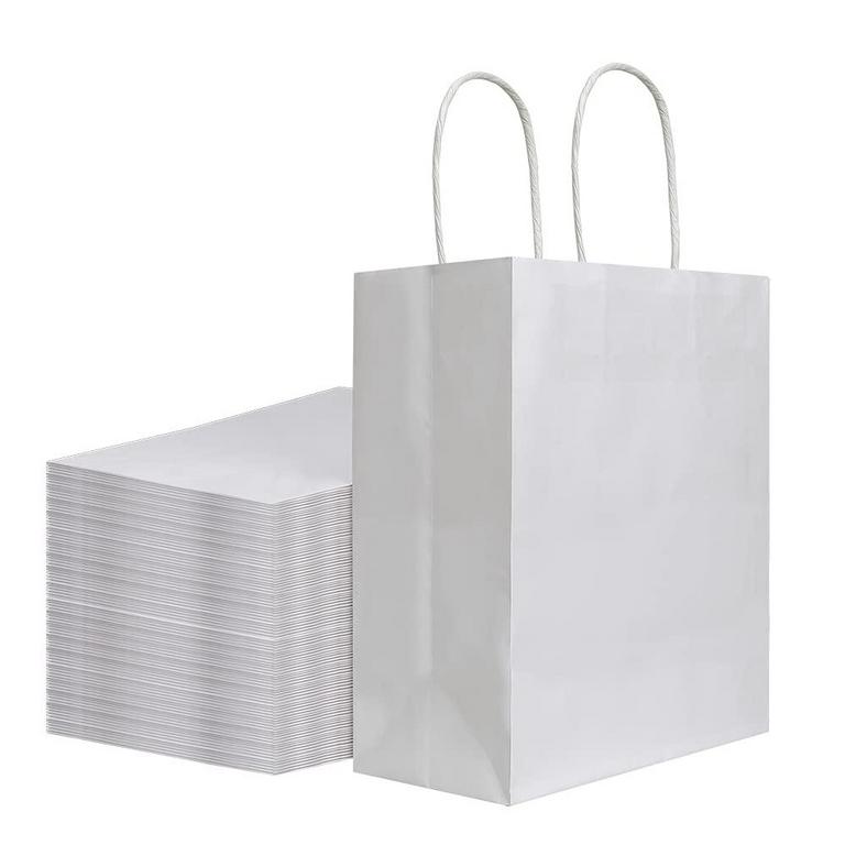 BAGMAD 100PCS WHITE BAGS