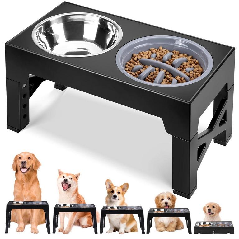DOMIPET ELEVATED DOG BOWL SET
