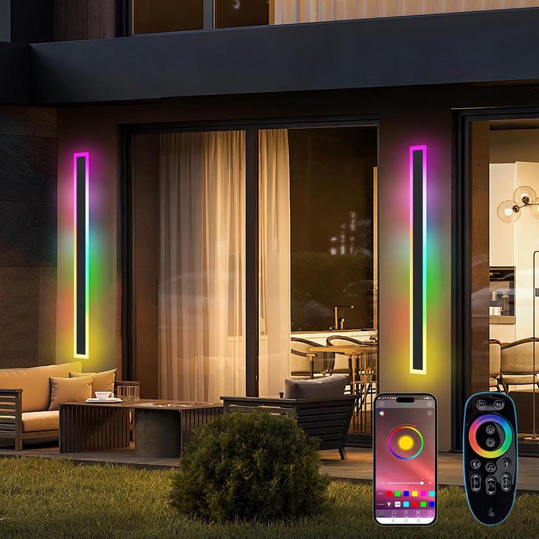 LANNLKER 47IN RGB WALL LIGHT 2PK