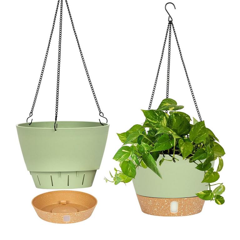 QCQHDU 10IN HANGING PLANTERS 2PK