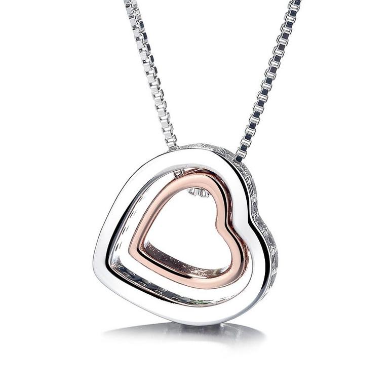 AMY AND ANNETTE HEART NECKLACE