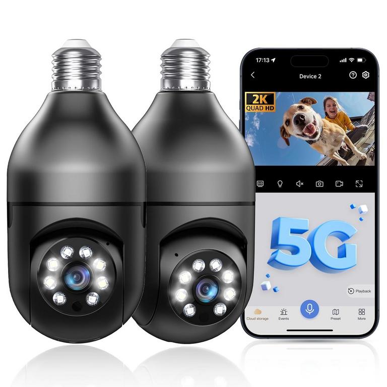 JQIMN 2PCS 4MP SECURITY CAM