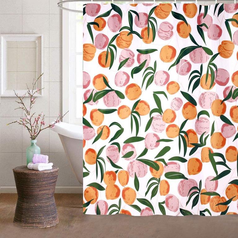 BOTOUTIN PEACH SHOWER CURTAIN 72IN