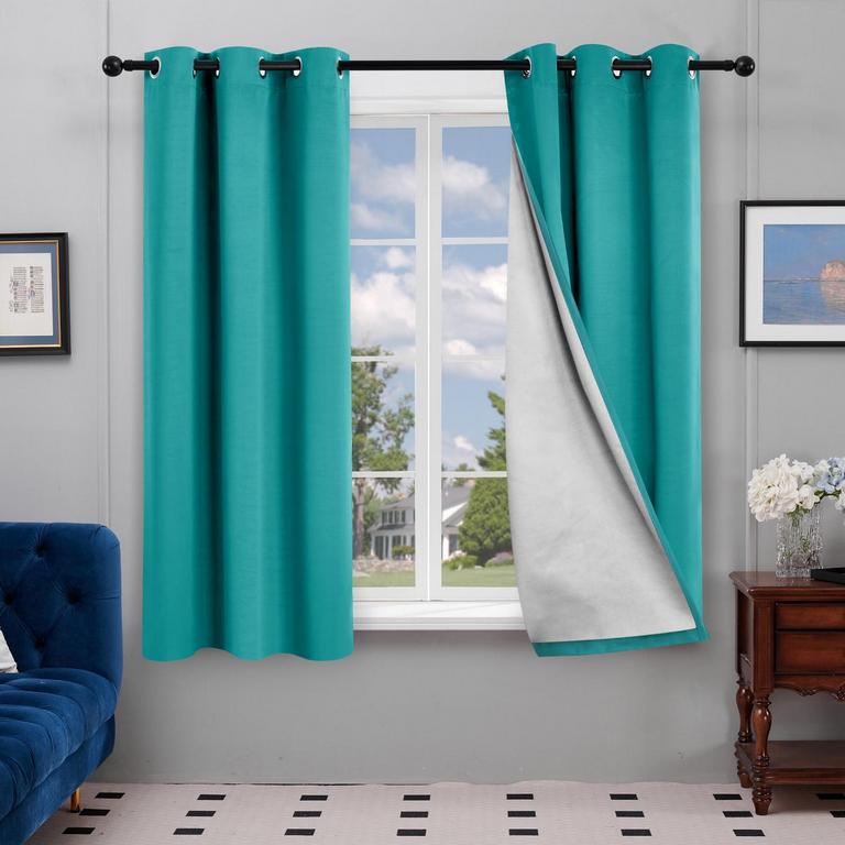 DECONOVO BLACKOUT CURTAINS 42IN X 54IN 2PCS