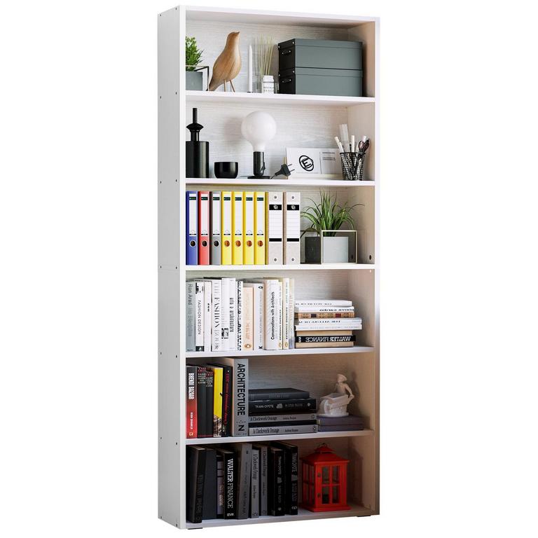 IRONCK 6-TIER BOOKSHELF
