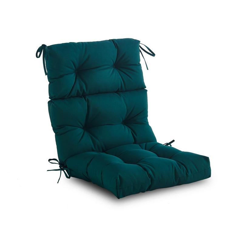 YOOZEKU DARK GREEN CHAIR CUSHION 45IN X 22IN