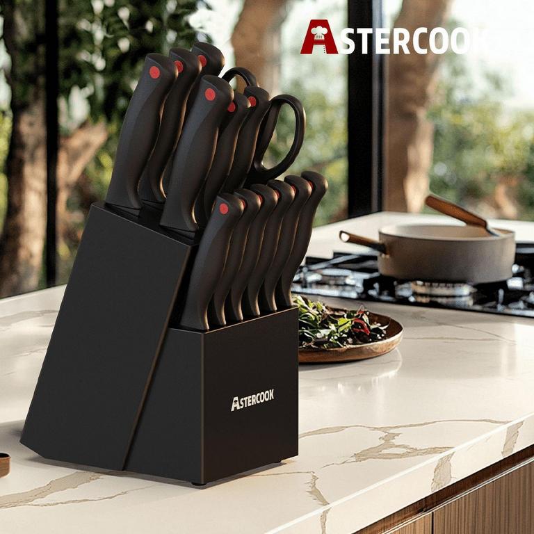 ASTERCOOK 15PC KNIFE SET