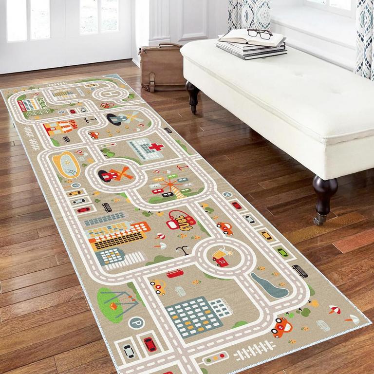 XRYZHC KIDS CAR RUG 2FT 6IN X 8FT