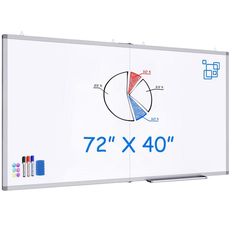 MAXTEK 72INX40IN WHITEBOARD