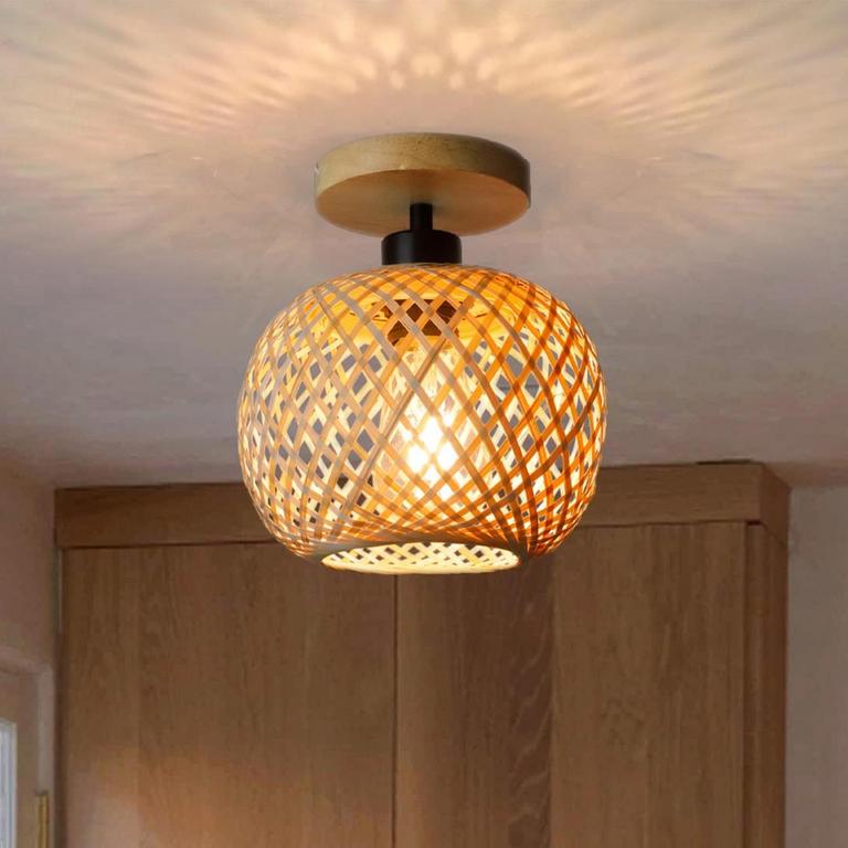 SCOMX RUSTIC CEILING LIGHT 8"W