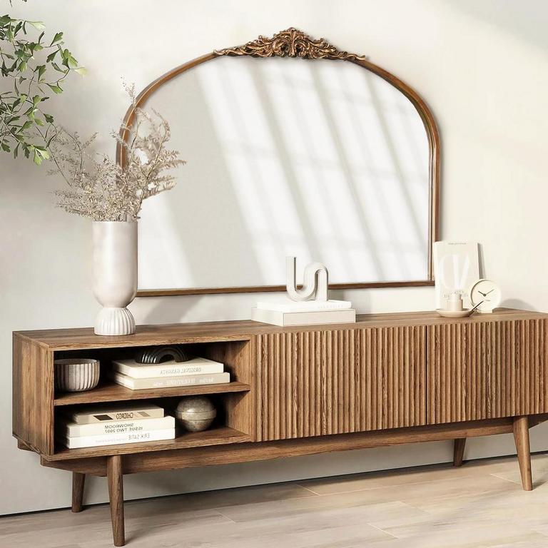 MOBUDAN 36IN X 29IN ARCHED MIRROR