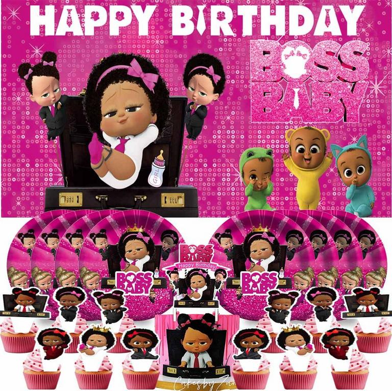 BAILINER BOSS BABY PARTY SUPPLIES SET