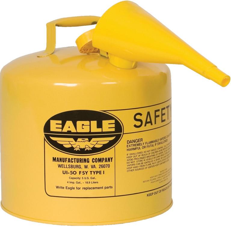 EAGLE 5GAL YELLOW GAS CAN