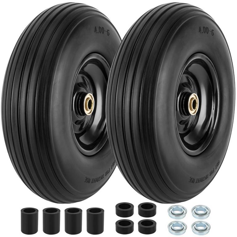 CMOOD 4.00-6 FLAT-FREE TIRE WHEELS 2PK