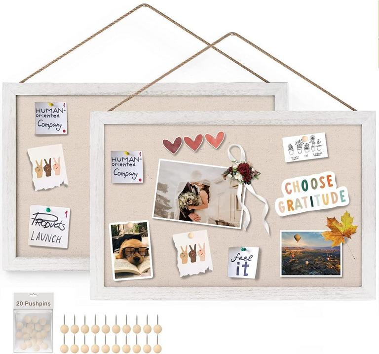 SFGUNO WOOD BULLETIN BOARD 16IN X 11IN 2PK
