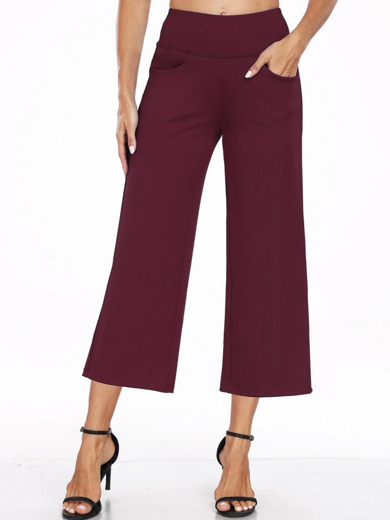 NELEUS WOMENS WIDE LEG CAPRI PANTS XL
