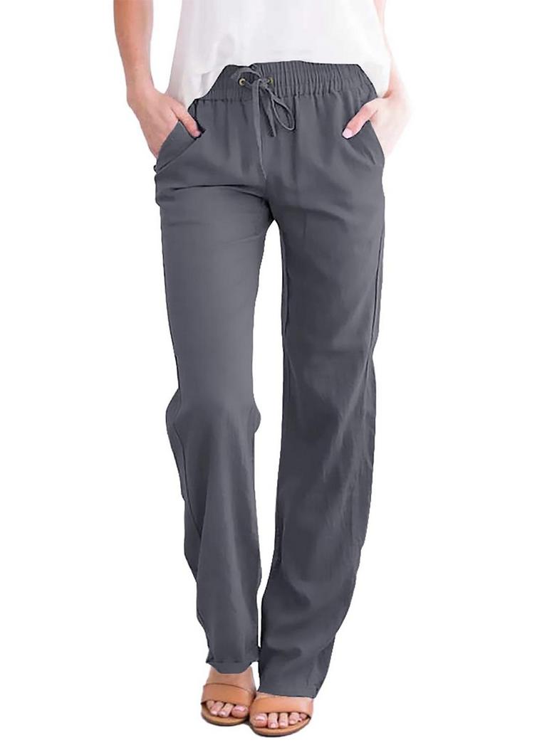 L ELASTIC CASUAL PANTS