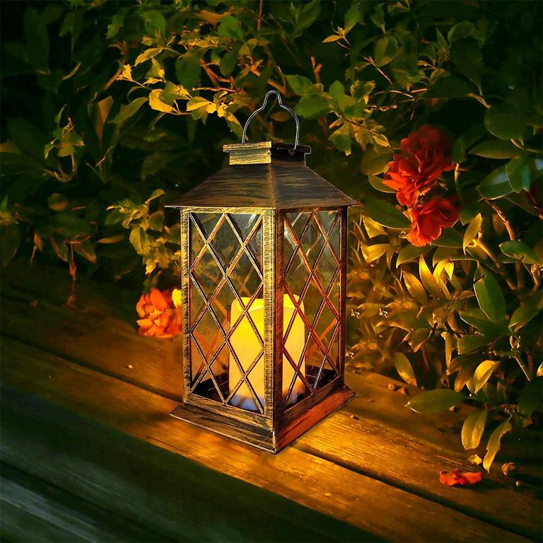 GLUAAE SOLAR LANTERN 14IN H