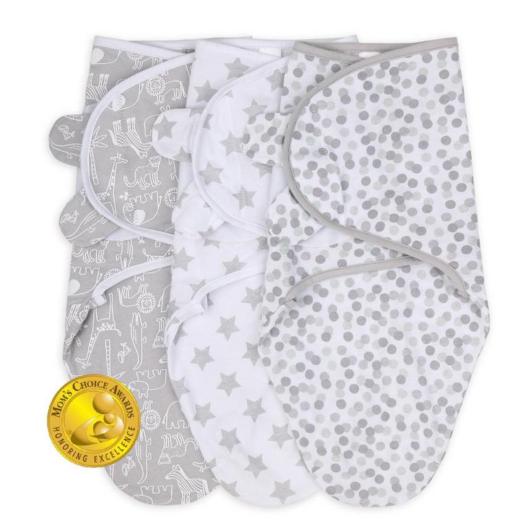THE PEANUTSHELL NB SWADDLES 3PK
