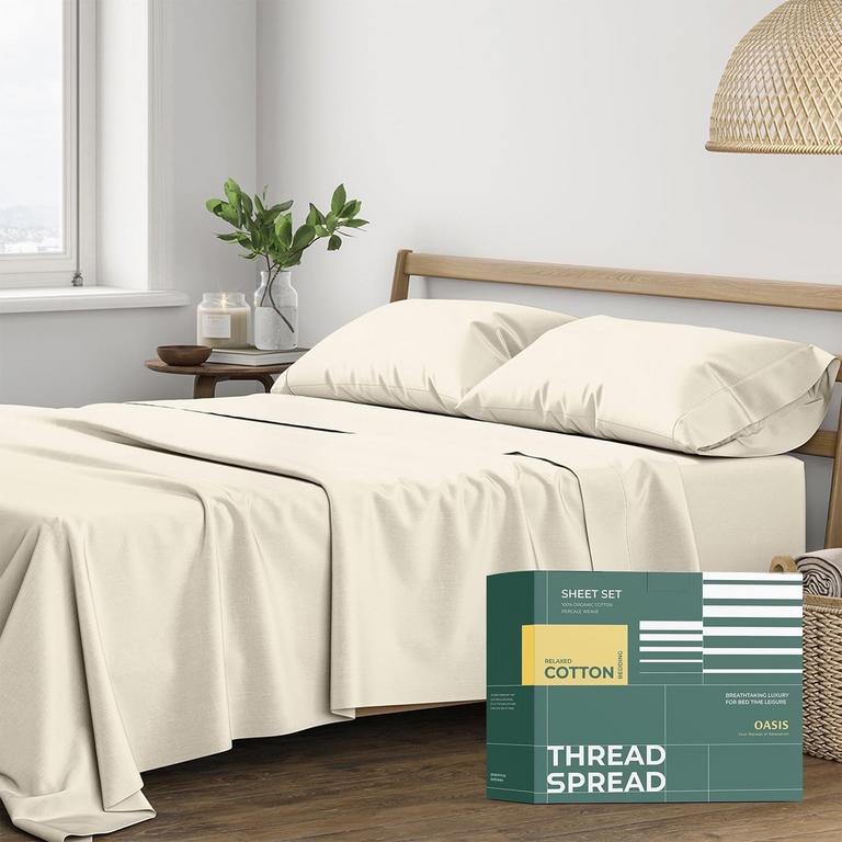 THREAD SPREAD QUEEN SHEETS SET 4PC