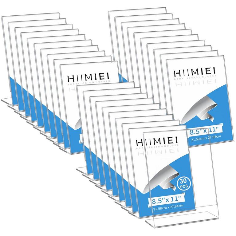 HIIMIEI 8.5IN X 11IN SIGN HOLDERS 30PK