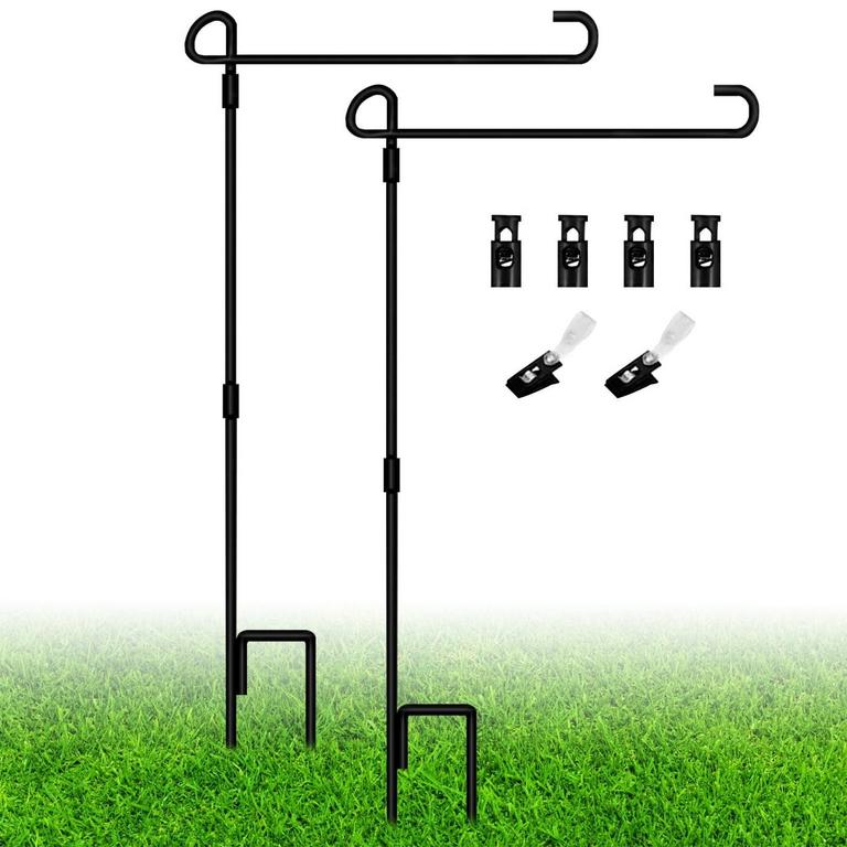 REMIAWY GARDEN FLAG STAND 36IN 2PK
