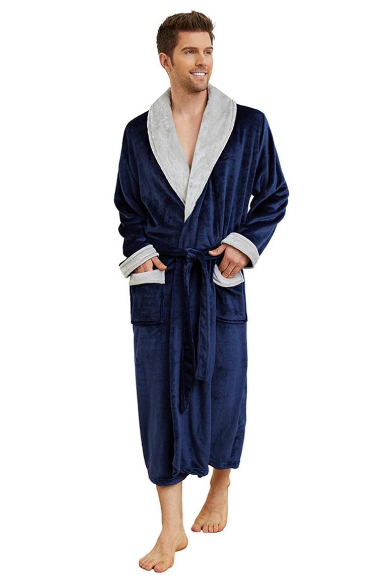 U2SKIIN MENS FLEECE ROBE SM