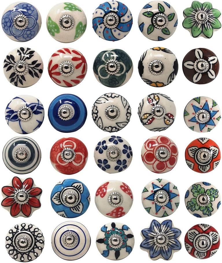 30PK CERAMIC KNOBS
