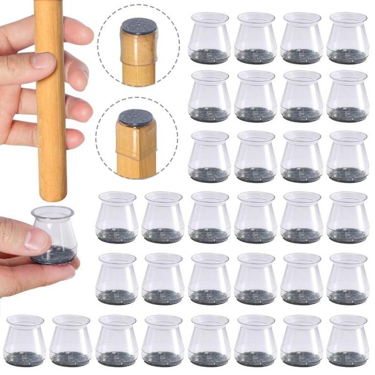 AOSMIA 32PCS CHAIR LEG FLOOR PROTECTORS