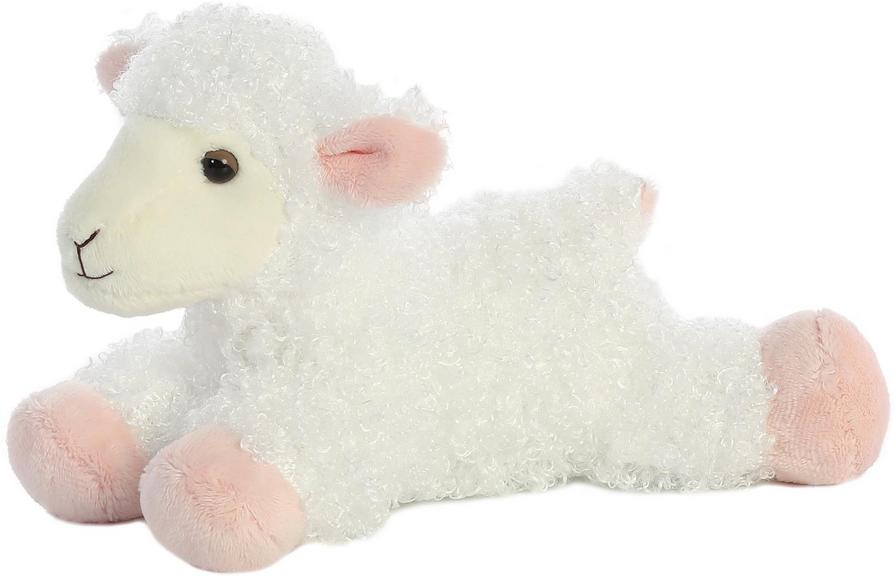 2 AURORA GB LANA STUFFED LAMB TOYS