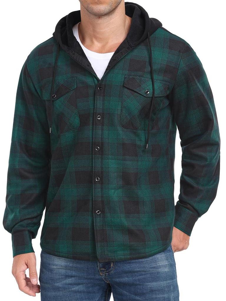 GIRUNS MENS L PLAID SHIRT