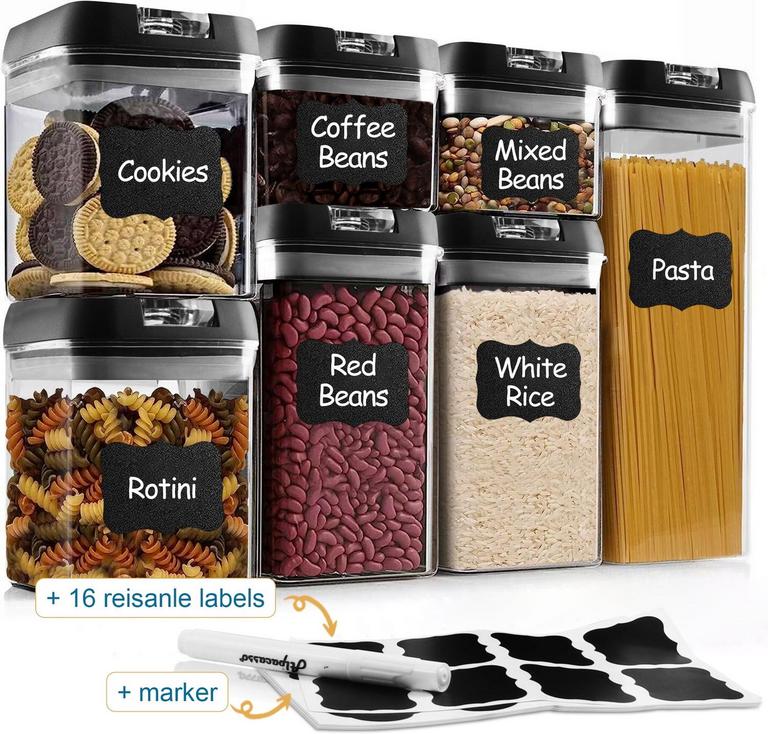 KOSBON AIRTIGHT FOOD CONTAINERS 7PC