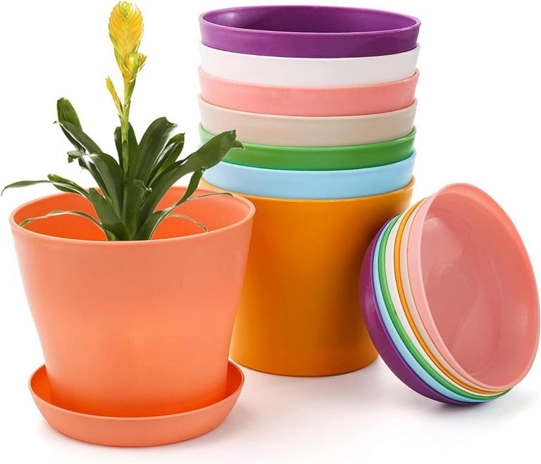 SILOON 8PK 4IN PLANT POTS