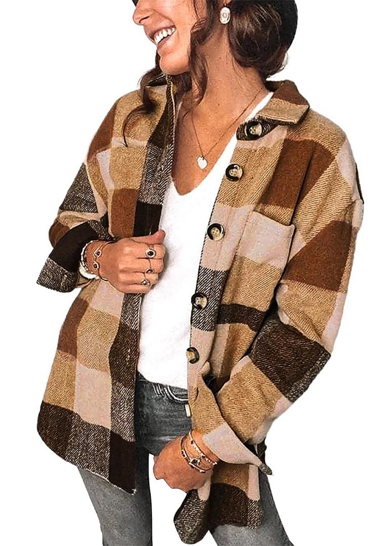 FANTASLOOK WOMENS SHACKET L