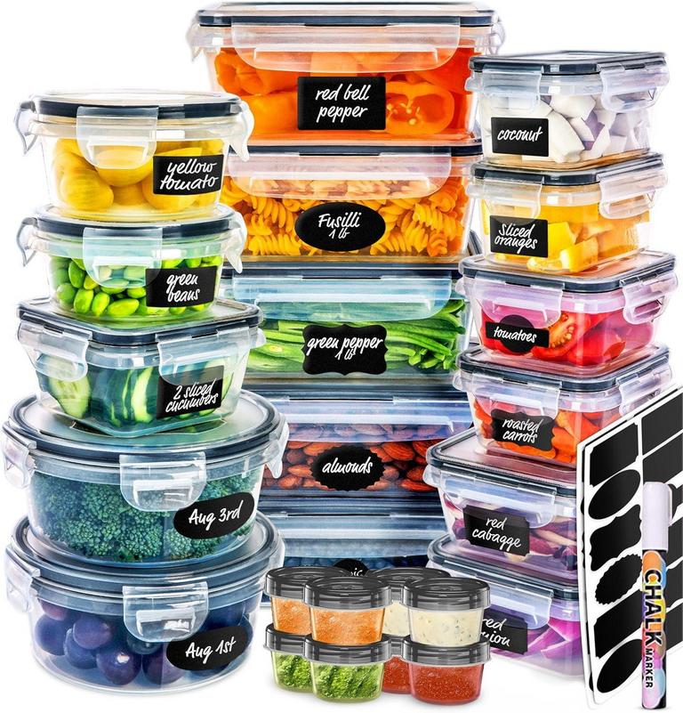 VQJTCVLY 50PC FOOD STORAGE SET