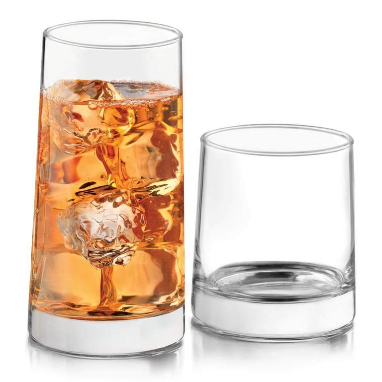 LIBBEY 16PC TUMBLER & ROCKS SET