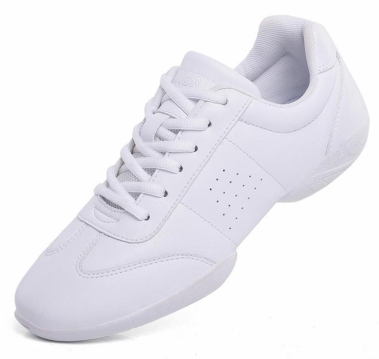 KKDOM WHITE CHEER SHOES SZ 12 LITTLE KID