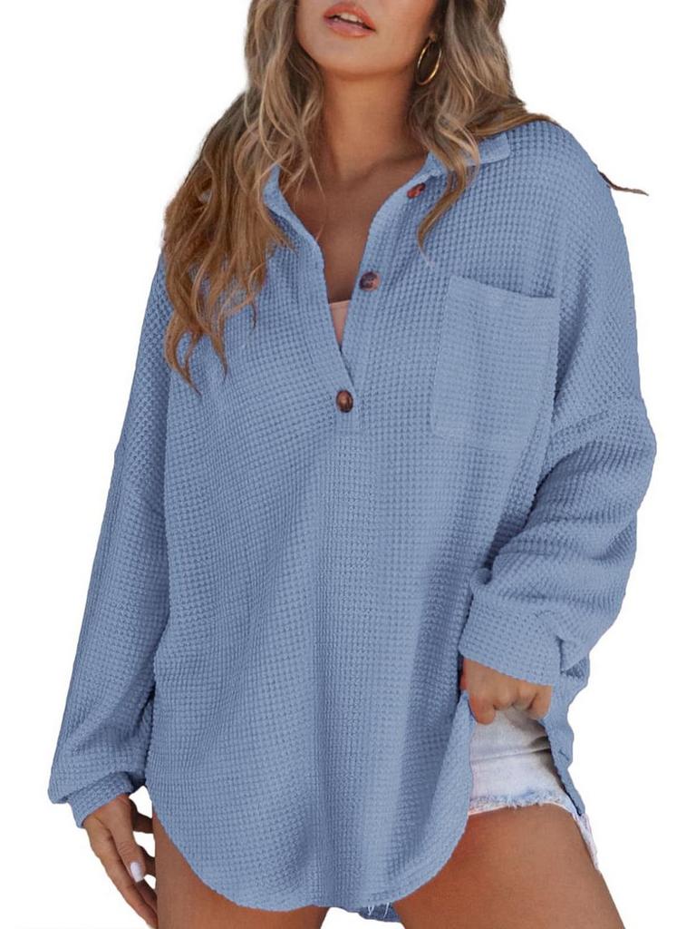 CUTEDUCK WOMENS WAFFLE TOP XL