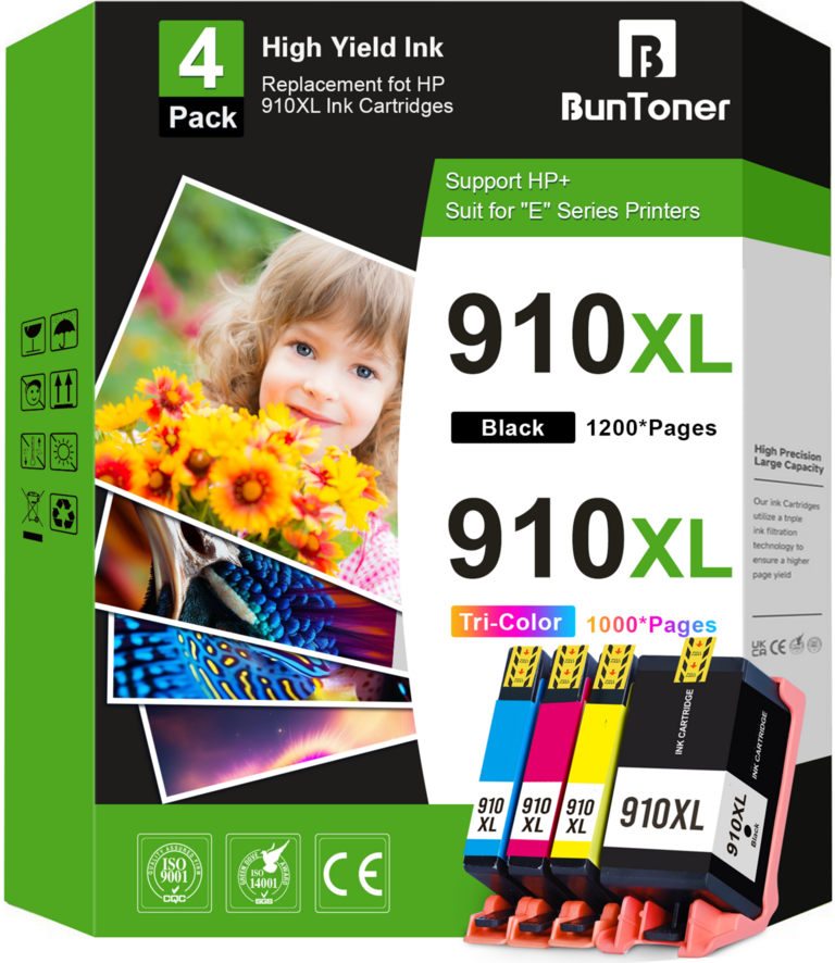 BUNTONER 910XL INK CARTRIDGE 4PK