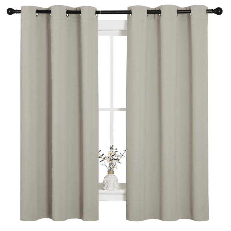 COODETO 52IN X 63IN BLACKOUT CURTAINS 2PK