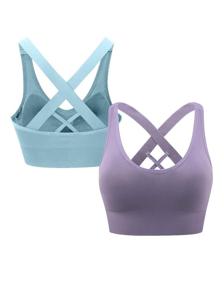 HANERDUN WOMENS XXL SPORTS BRAS 2PK