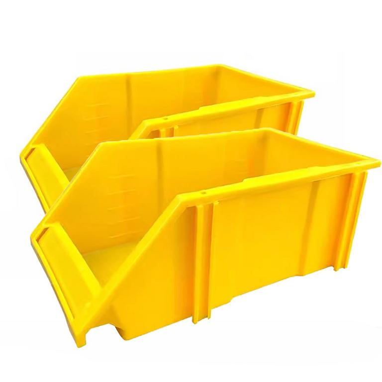 HXNINE YELLOW STORAGE BINS 2PK