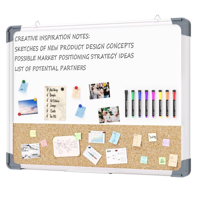 MARSROCK WHITEBOARD CORKBOARD 24IN X 18IN