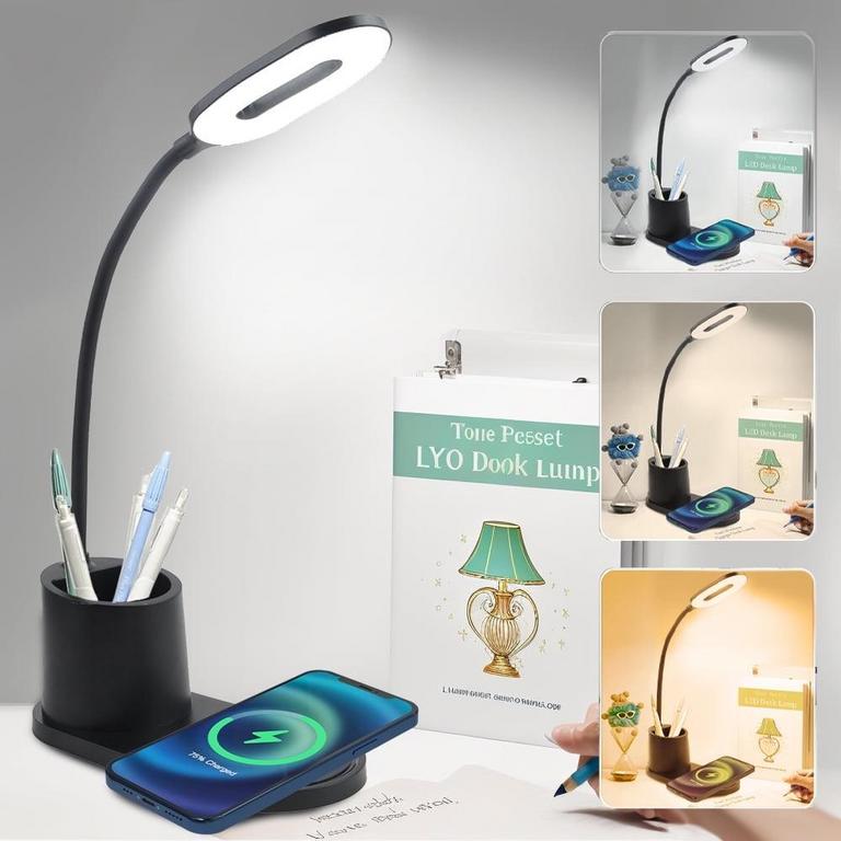 KUTGY 2IN1 LED DESK LAMP 15IN