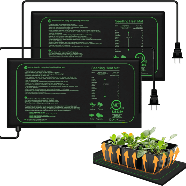 LENDOUR SEEDLING HEAT MAT 10IN X 20.75IN 2PK