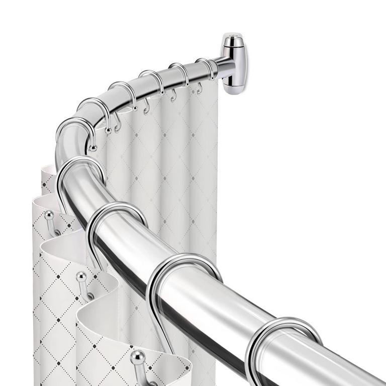 TOPROD CURVED SHOWER ROD 48-72IN