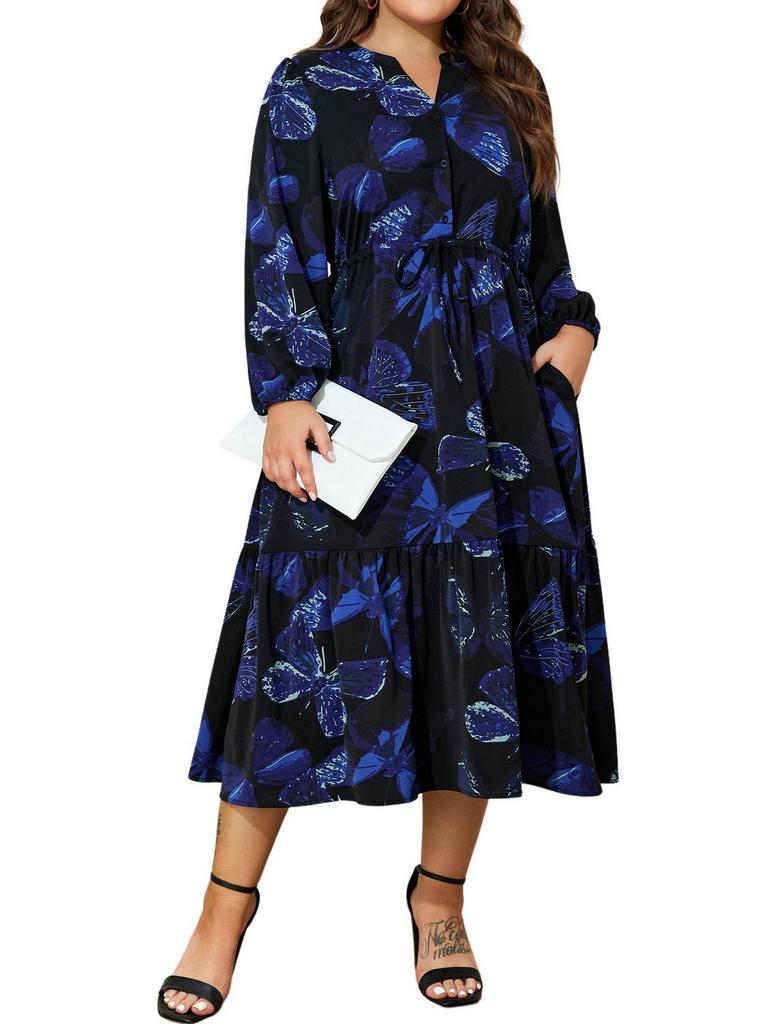 LAPAPLUS WOMENS PLUS SIZE 4XL DRESS